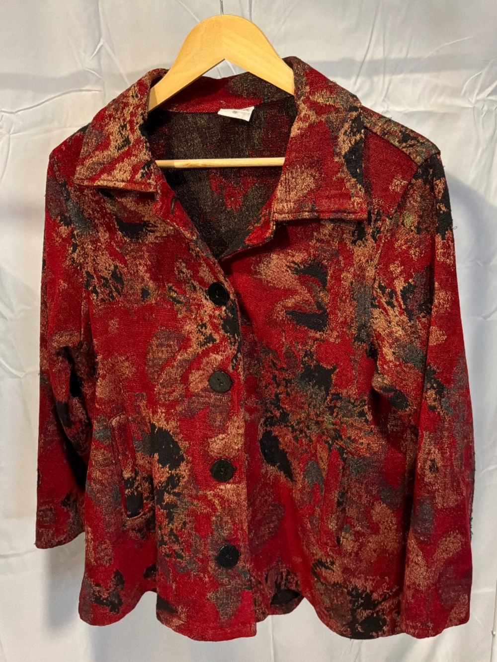 CMC Vintage tapestry button up blazer jacket size M
